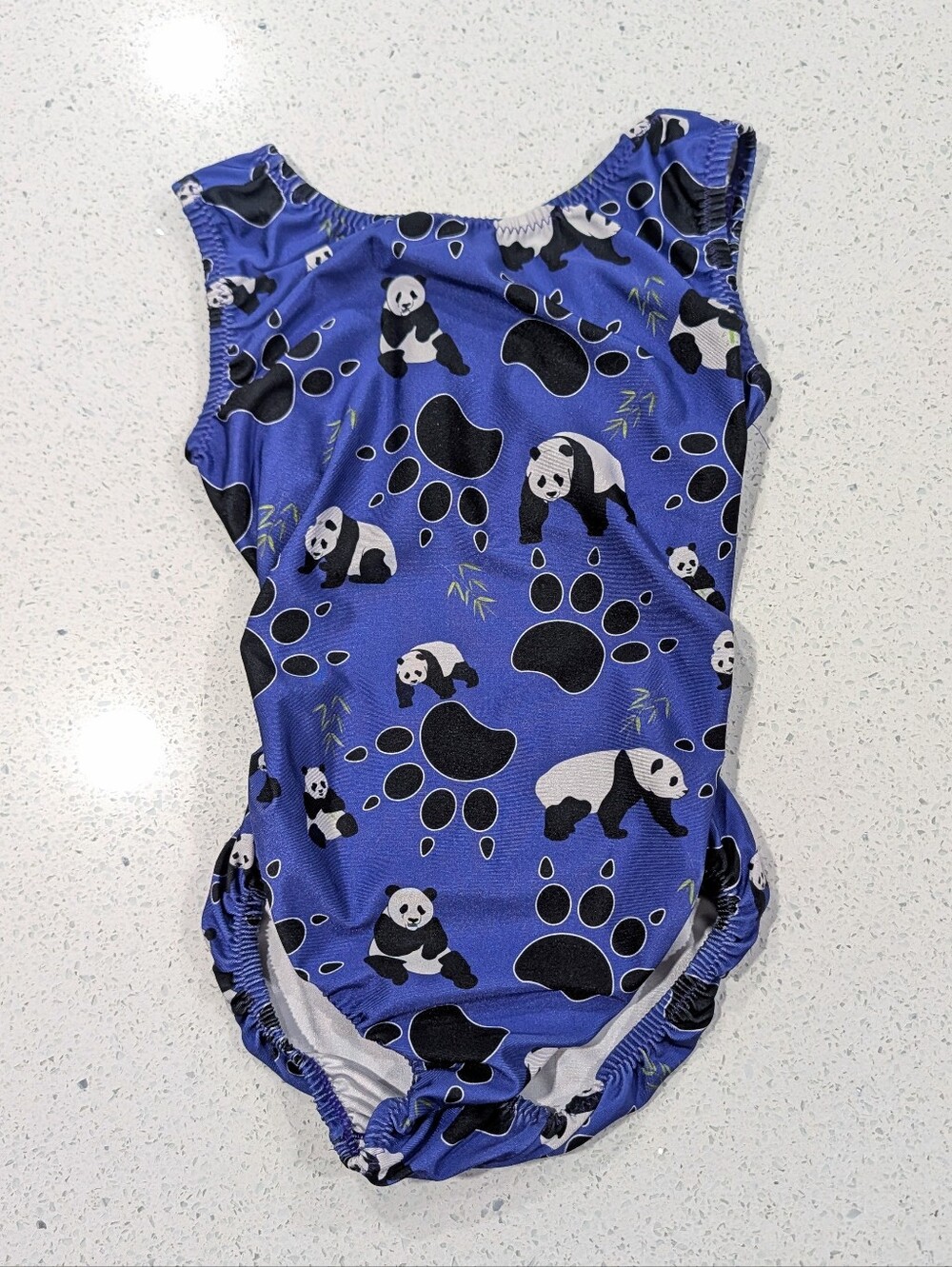 Foxy Foxy's Gymnastics Dance Leotard CM Medium SAVE THE PANDA BEAR 🐼 Open Back